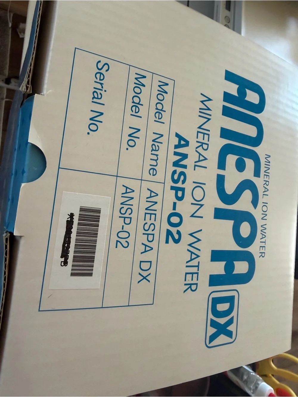 ANESPA DX Mineral Ion Water Unit in Blue
